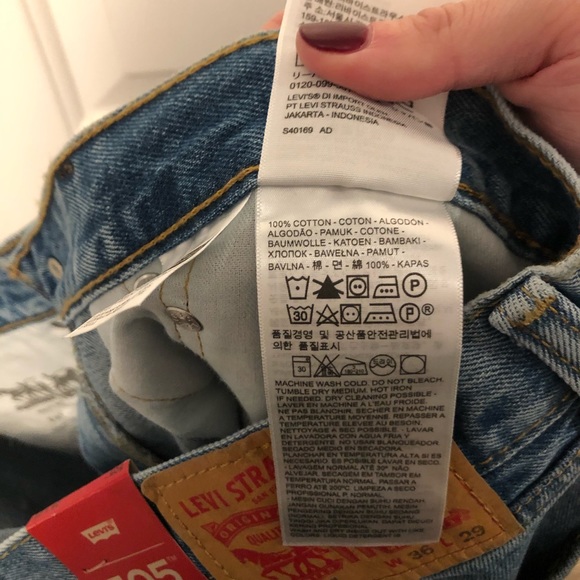 Levi’s 505 Regular Fit Jeans W36 L29 NWT - Picture 14 of 14